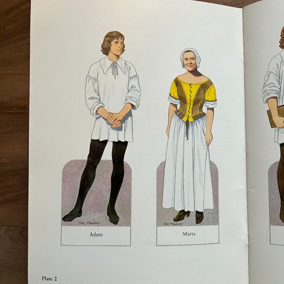 Paper doll book, American Family of the Pilgrim Period - Picture 4 of 8